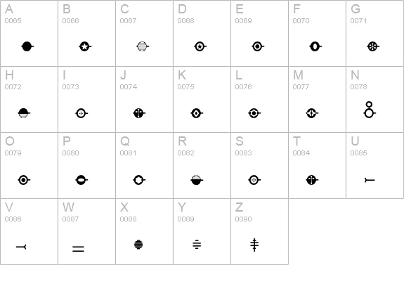 AeosAttachments uppercase A-Z preview