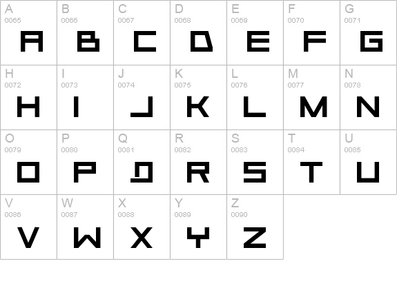 Aerial uppercase A-Z preview