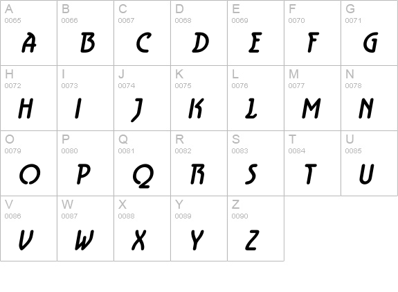Aerolite Bold Italic uppercase A-Z preview