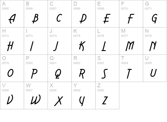 Aerovias Brasil NF uppercase A-Z preview