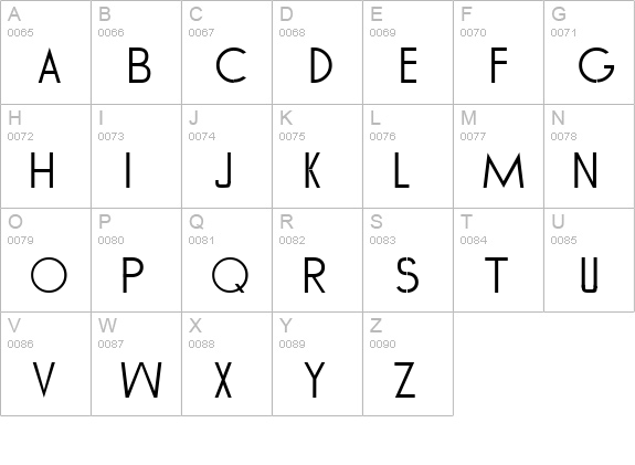AF TOMMY HILFIGER uppercase A-Z preview