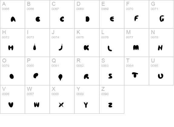 AfroditeKATEF-Filly uppercase A-Z preview