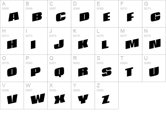 After Regular uppercase A-Z preview