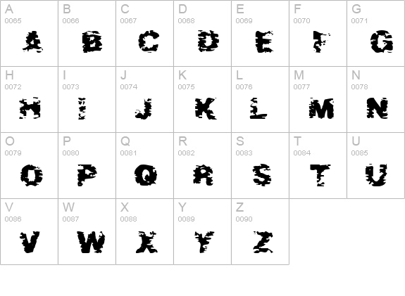 After Shok uppercase A-Z preview
