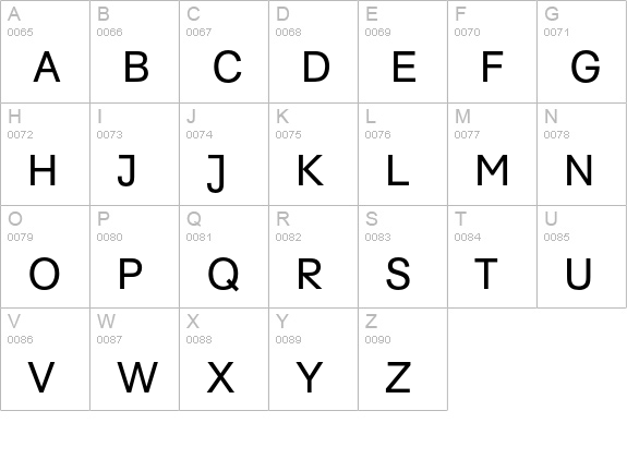 AG Schoolbook Regular uppercase A-Z preview