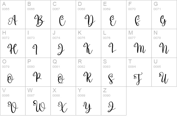 Again uppercase A-Z preview