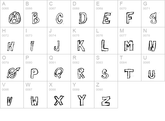 against myself uppercase A-Z preview