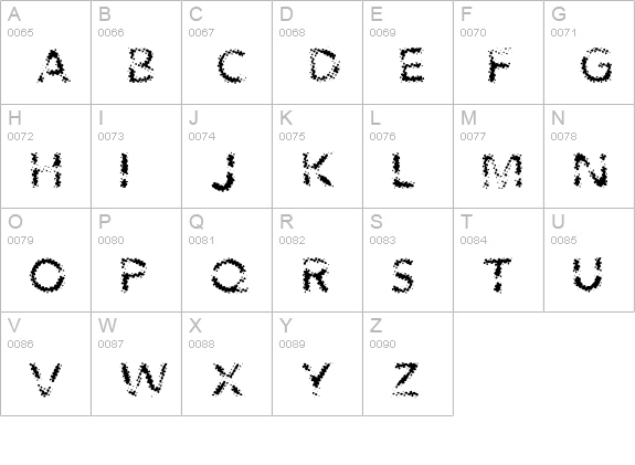 Agenda Regular uppercase A-Z preview