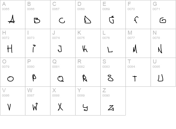 Aggstock uppercase A-Z preview