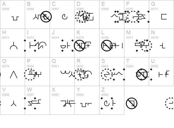 Agitprop uppercase A-Z preview