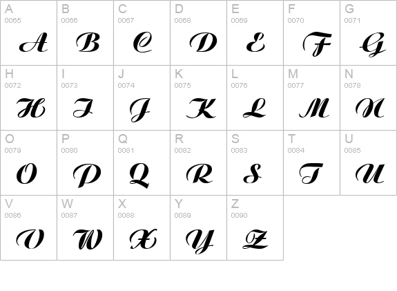 Agnes-Xbold-Regular uppercase A-Z preview