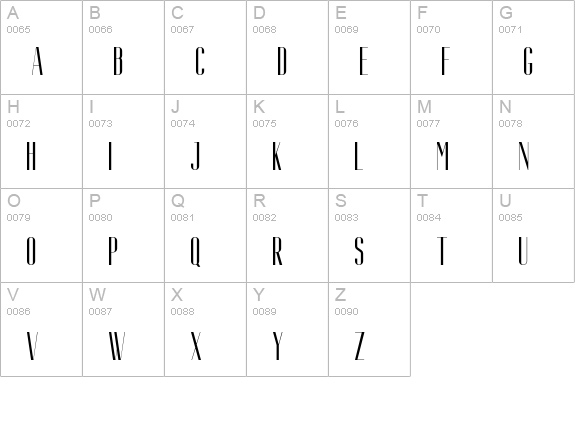 aguero sans uppercase A-Z preview