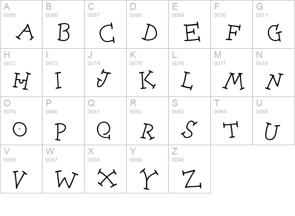 AIDancingEgypt uppercase A-Z preview