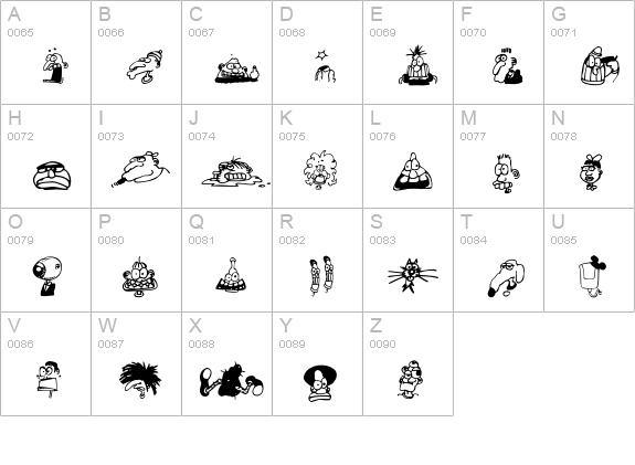 AIMoreHeds uppercase A-Z preview