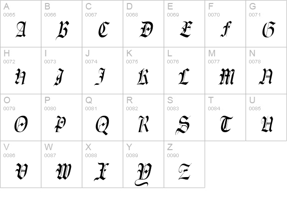 AinsworthSSK Italic uppercase A-Z preview
