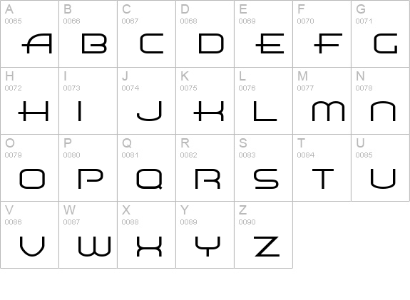 Air Flow BTN Lt uppercase A-Z preview