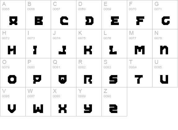 Airacobra Alt uppercase A-Z preview
