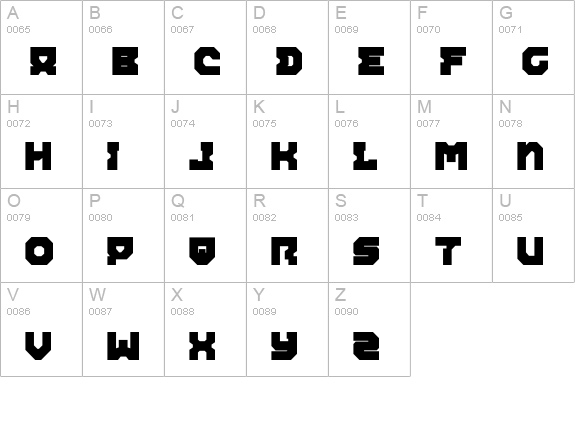 Airacobra Extra Bold uppercase A-Z preview