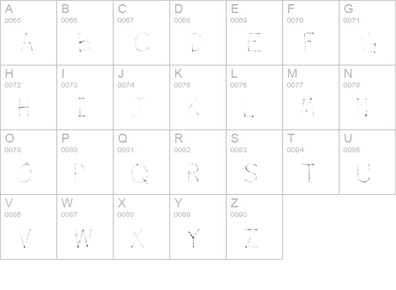Airbrush uppercase A-Z preview
