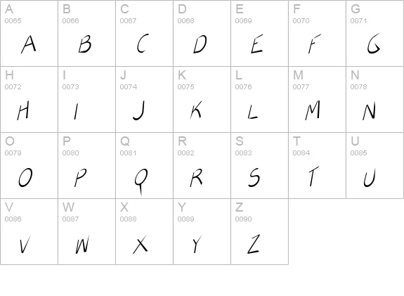 AirCut Light uppercase A-Z preview