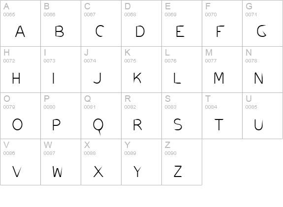 AirCut OneHundedandOne uppercase A-Z preview