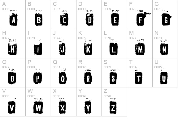 Airflo uppercase A-Z preview