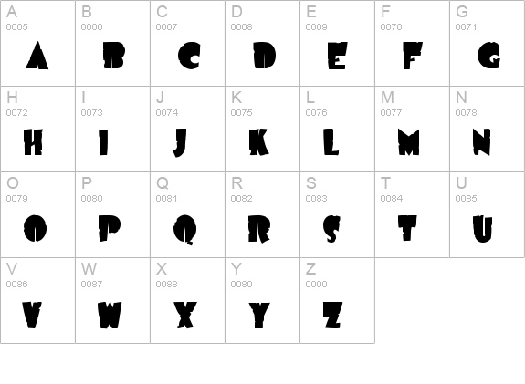 Airmole Antique uppercase A-Z preview