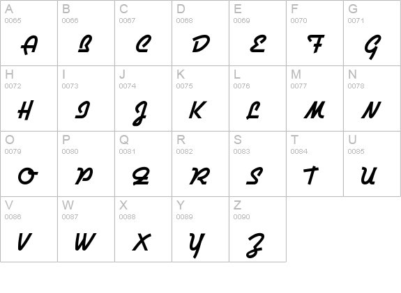 Airstream uppercase A-Z preview
