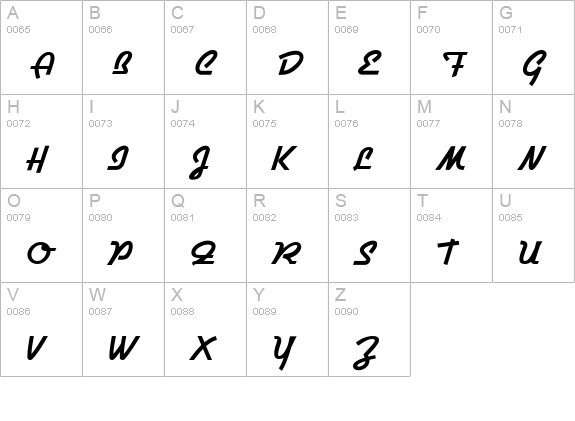 Airstream NF uppercase A-Z preview