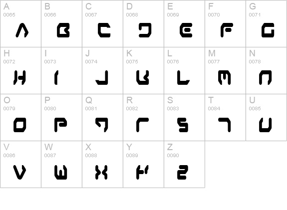 Airstrip One Condensed uppercase A-Z preview
