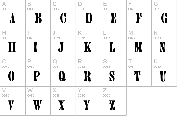 AIWood-Painter uppercase A-Z preview