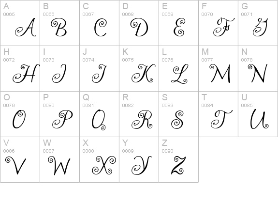 akaFrivolity uppercase A-Z preview