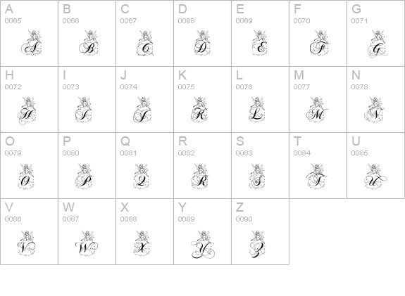 AL Cinderella uppercase A-Z preview