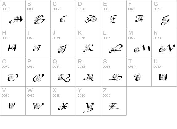 AL Princess Jasmine uppercase A-Z preview