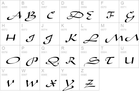AladdinExpanded Regular uppercase A-Z preview