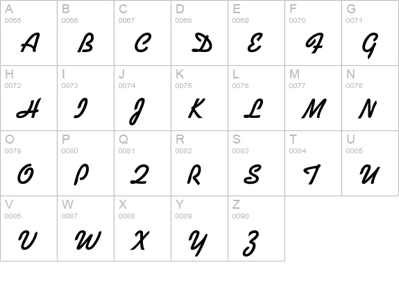 Alako-Bold uppercase A-Z preview