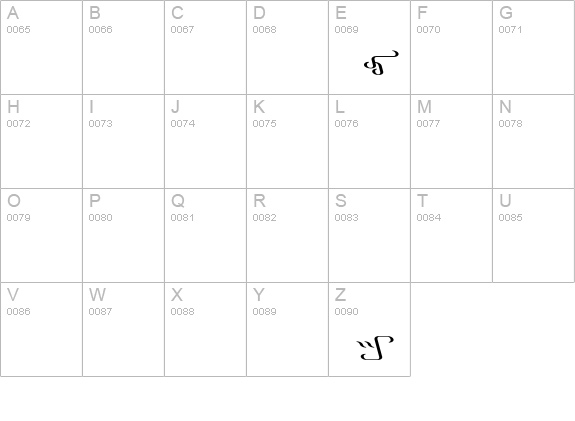 Alarla uppercase A-Z preview