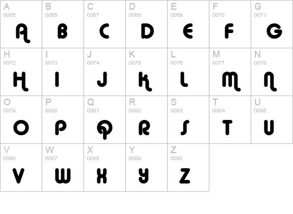 Alba Matter uppercase A-Z preview
