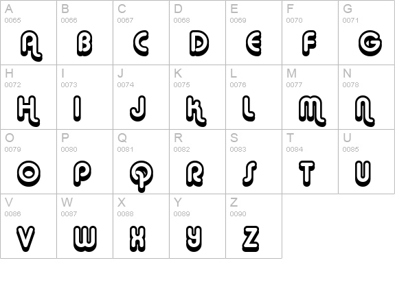 Alba Super uppercase A-Z preview