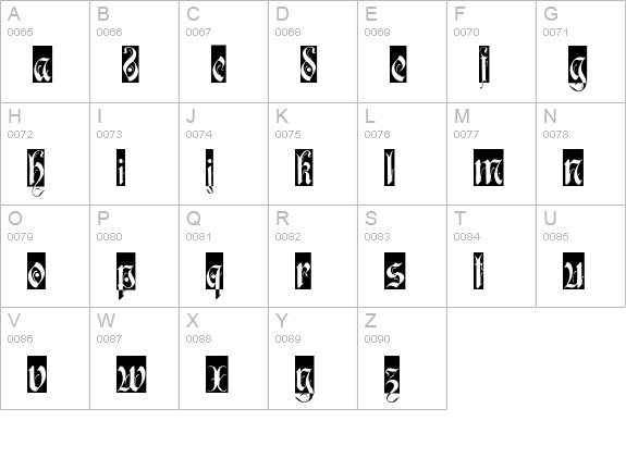 AlbanyTelegram uppercase A-Z preview