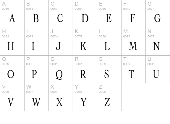 Albatross uppercase A-Z preview