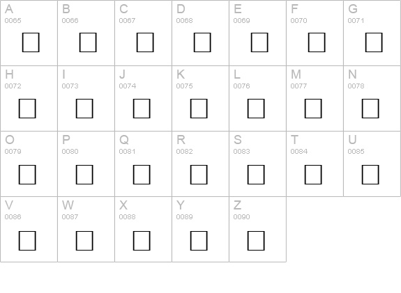 Alderney Engraved uppercase A-Z preview