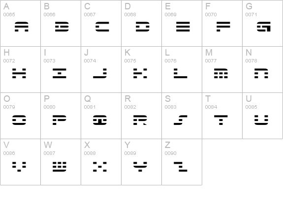 Aldos Nova uppercase A-Z preview