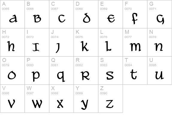 Ale and Wenches BB uppercase A-Z preview