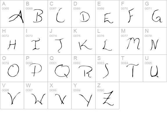 Aleia Abnormal uppercase A-Z preview