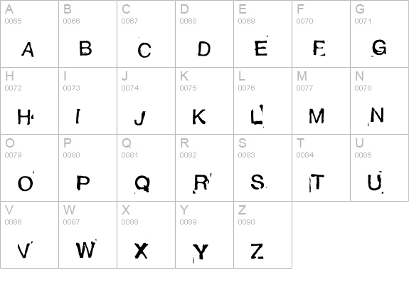 Alexandras Stempelkasten uppercase A-Z preview