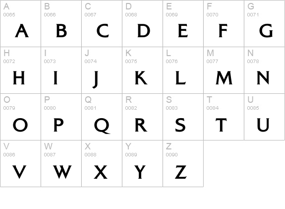 AlexonBold uppercase A-Z preview