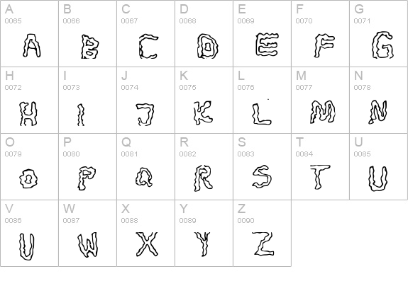 Alfa uppercase A-Z preview