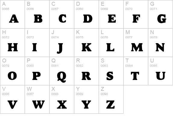 Alfredo Heavy uppercase A-Z preview