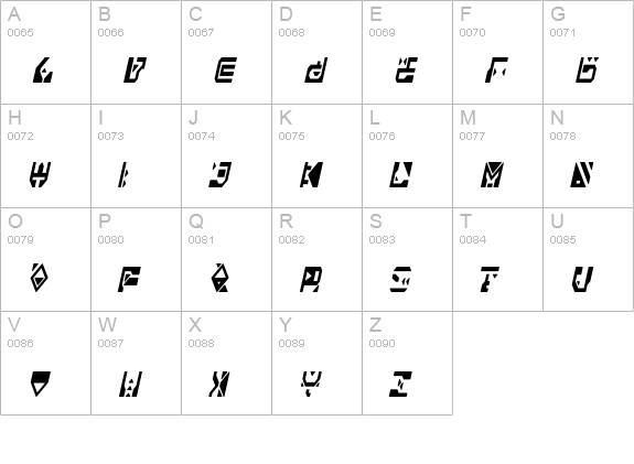 Alianna uppercase A-Z preview